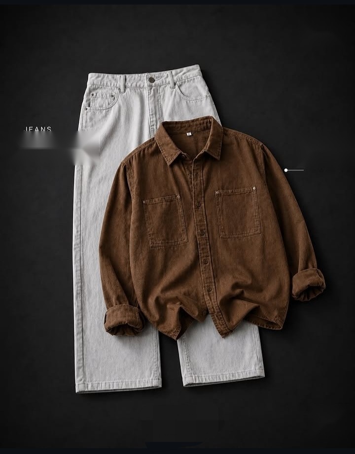 Rust Brown Solid Shirt