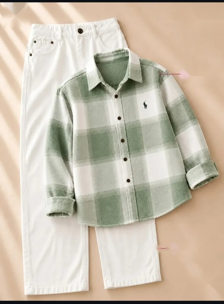 Sage Green Check Shirt