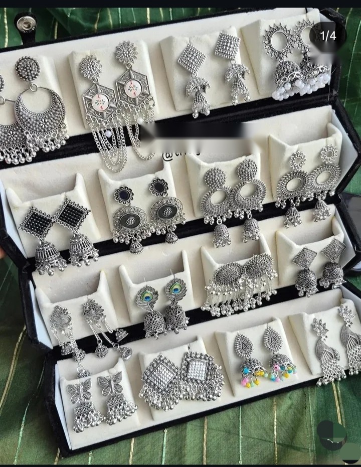 Oxidised Earring Combo Box