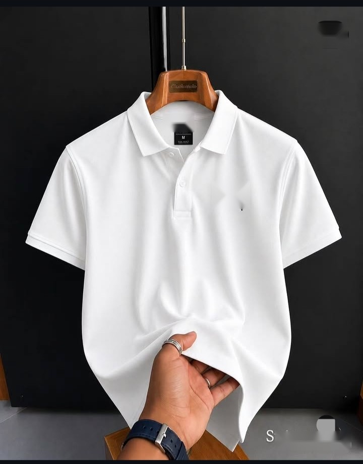 White Classic Polo Tee